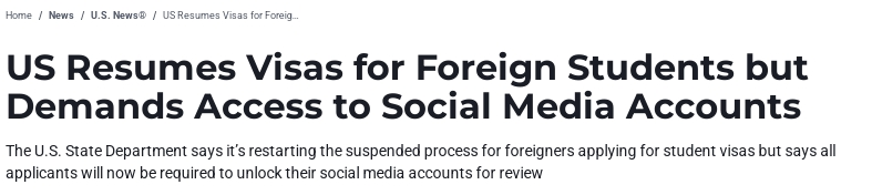 美国留学,美国签证