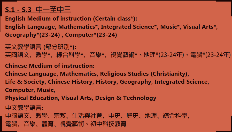 九龙三育中学,香港中学