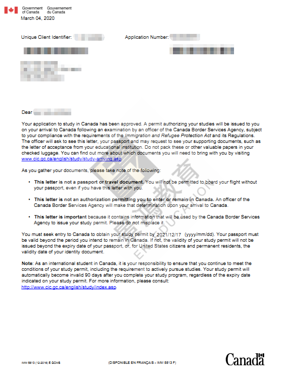 曼省留学移民 - 个人项目成功案例！