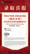 【景鸿录取榜】纽约大学硕士录取