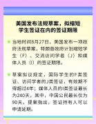 美国拟缩短国际学生(F)类签证有效期不超过4年；托福公布2024年全球考生成绩报