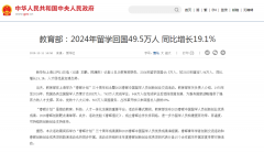 教育部：2024年留学回国达49.5万人！留学生迎来新机遇！