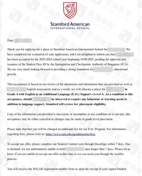 新加坡留学成功案例